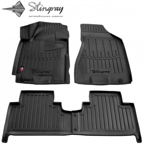 Килимки Stingray 3D (4 шт, поліуретан) для Kia Sportage 2004-2010 рр