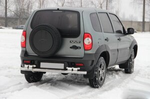 Задня дуга AK015 (нерж.) для Chevrolet Niva