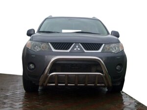 Кенгурятник WT002 (нерж.) для Mitsubishi Outlander 2006-2012рр