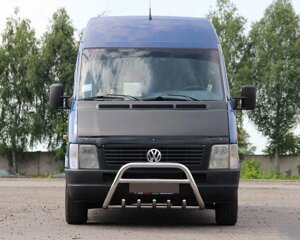 Кенгурятник WT003 (нерж) 51мм, без напису для Volkswagen LT 1998-2024 рр