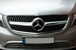 Передня решітка Diamond (для Vito W447) для Mercedes Vito / V-class W447 2014-2024 рр