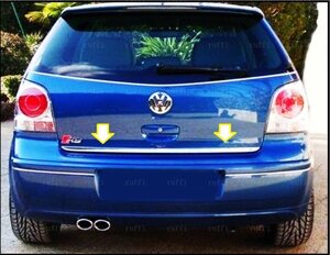 Кромка багажника 2005-2009 (нерж) для Volkswagen Polo рр