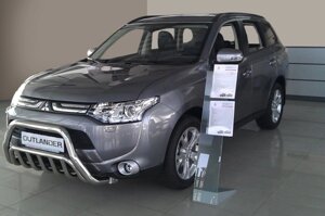 Кенгурятник WT002 (нерж.) для Mitsubishi Outlander 2012-2021 рр