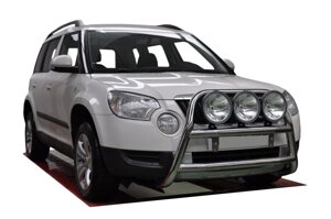 Кенгурятник WT018 (нерж.) для Skoda Yeti 2010-2024 рр