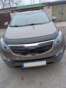 Зимова решітка (верхня) Матова для Kia Sportage 2010-2015 рр