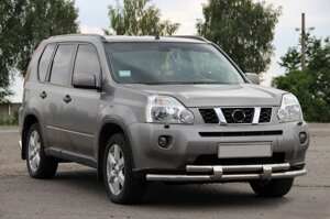 Передній захист ST015/2 (нерж) для Nissan X-trail T31 2007-2014рр