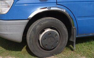 Накладки на арки (4 шт, нерж) для Mercedes Sprinter W901-905 1995-2006 рр