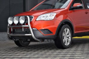 Кенгурятник WT018 (нерж.) для SsangYong Korando 2010-2019