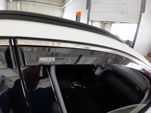Вітровики з хромом (4 шт, Niken) для Hyundai Tucson NX4 2021-2024 рр