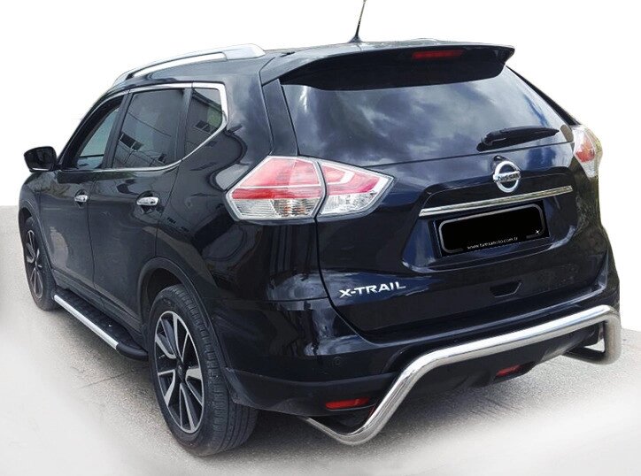 Задній захист AK007 (2 шт., нерж.) для Nissan X-trail T32 / Rogue 2014-2021 рр від компанії Digital Designs Ukraine - фото 1