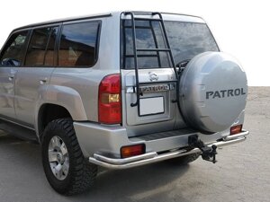 Задня дуга AK005-3 (нерж) для Nissan Patrol Y61 1997-2011 рр