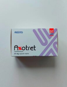 Аксотрет (Axotret) 20 мг, 60 капсул