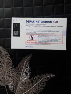 Депакин Хроно Depakine chrono 500 mg 30 таблеток депакін