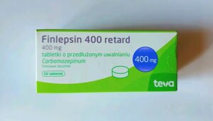 Finlepsin retard 400 мг на 50 таб. Финлепсин карбамазепін