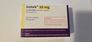 Ізотек 10 мг 30 шт акнетін роаккутан від акне акнетін акнетин
