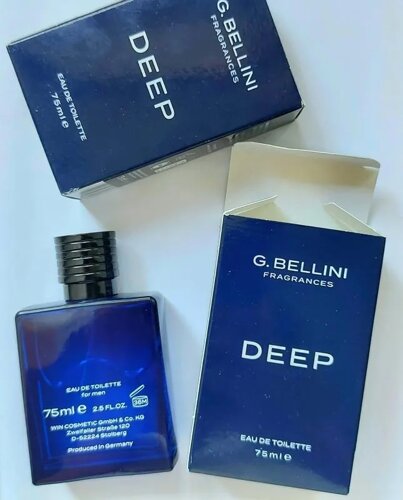 Туалетна вода gibellini deep, 75 мл німеччина в наявності