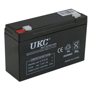 Акумулятор UKC Battery WST-12 6 V 12 Ah