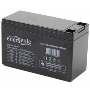 Акумуляторна батарея EnerGenie 12 V 7 AH (BAT-12V7AH) AGM