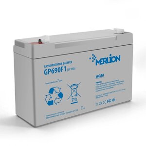 Акумуляторна батарея Merlion AGM GP690F1 6 V 9 Ah