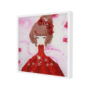 Алмазна мозаїка для дітей Lesko DIY 1012 "Принцеса Дюймівочка" 20х20 см