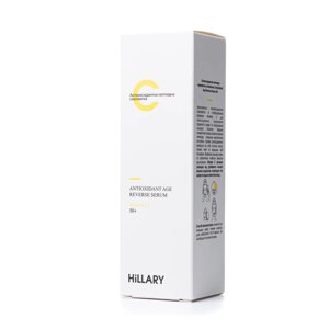 Антиоксидантна пептидна сироватка з вітаміном C Antioxidant Age Reverse Serum 30+ Hillary 30 мл