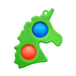 Іграшка антистреса Trend-Box Сигнал Dimple Green Unicorn з карабіном - 2 головоломка