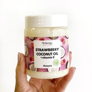 Ароматизована олія для обличчя, тіла та волосся Top Beauty банка 250 мл Strawberry-Coconut