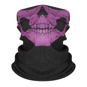 Баф захисна маска Skull Череп Чорно-фіолетовий (SKBUFF-BV)