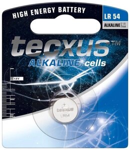 Батарейка Tecxus LR54 75mAh x1шт Alkaline (75.02.3735)