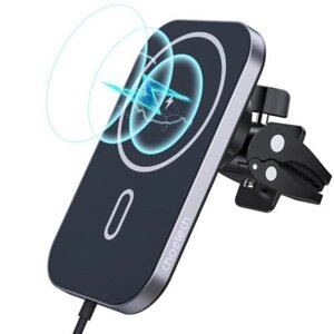 Бездротовий зарядний пристрій CHOETECH Car Magnetic Mount Inductive Qi Charger 15 W (T200-F)