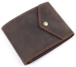 Горизонтальний гаманець на шкірі Crazy horse Vintage 14975 коричневий
