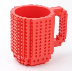 Чашка-конструктор SUNROZ в стилі "Lego" Червоний (SUN3777)