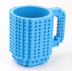 Чашка-конструктор SUNROZ в стилі "Lego" Синій (SUN3776)