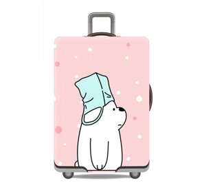 Чохол для валізи Turister модель Cute Bears M Рожевий (CuBe_090M)