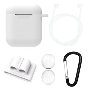 Чохол силіконовий DS Case для Apple AirPods/AirPods 2 White (343532331)