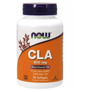 CLA для зниження ваги NOW Foods CLA 800 mg 90 Softgels NF1727