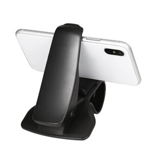 Тримач для смартфона/навігатора в машину на козирок приладової панелі Чорний (253776301)