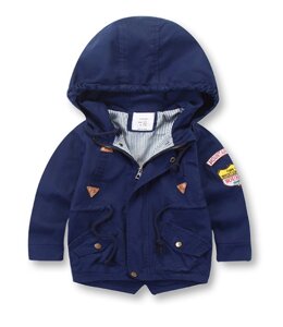 Дитяча флісова куртка Синя 140 розмір