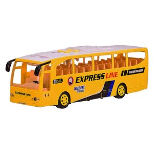 Дитяча іграшка Автобус Bambi 1578 зі звуком і світлом Жовтий