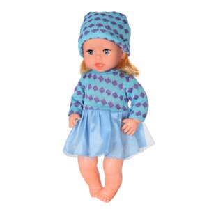 Дитяча лялька Яринка Bambi M 5602 українською мовою Блакитне плаття