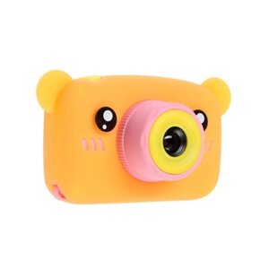 Дитячий цифровий фотоапарат RIAS X-500B "Ведмедик" Pink/Orange (3_01243)