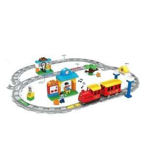 Дитячий конструктор Jun Da Long Toys Залізниця 58 х 9 х 47 см Різнобарвний (113412)