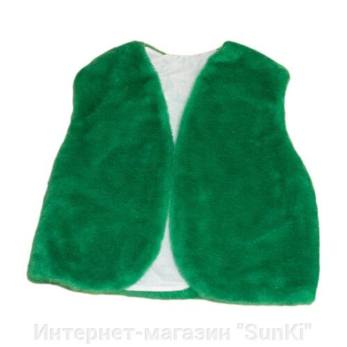 Дитячий маскарадний жилет Zolushka 35см зелений (ZL2273)