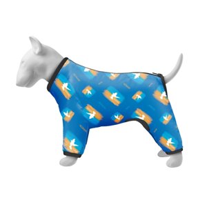 Дощовик для собак WAUDOG Clothes Прапор L55 Різнобарвний (5355-0229)