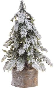 Ялинка штучна декор Snowy on a stump 12х12х21см міні BonaDi DP219381