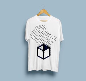 Футболка droppartner merch с принтом L / 50 белая (sun_dp009L)