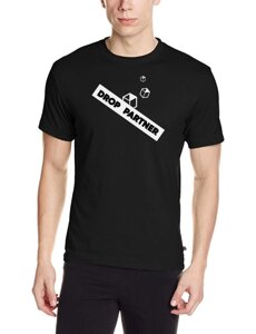 Футболка droppartner merch з принтом M / 48 чорна (sun_dp003M)