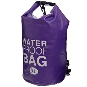 Гермомішок водонепроникний Waterproof Bag 5 л Violet (10603V)