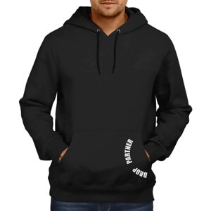 Худі (кенгуру) DROPPARTNER Merch Premium Classic Hooded Sweat з принтом L / 50 Чорне (SUN_DP014L)