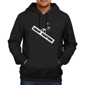 Худі (кенгуру) DROPPARTNER Merch Premium Classic Hooded Sweat з принтом XXL / 54 Чорне (SUN_DP012XXL)